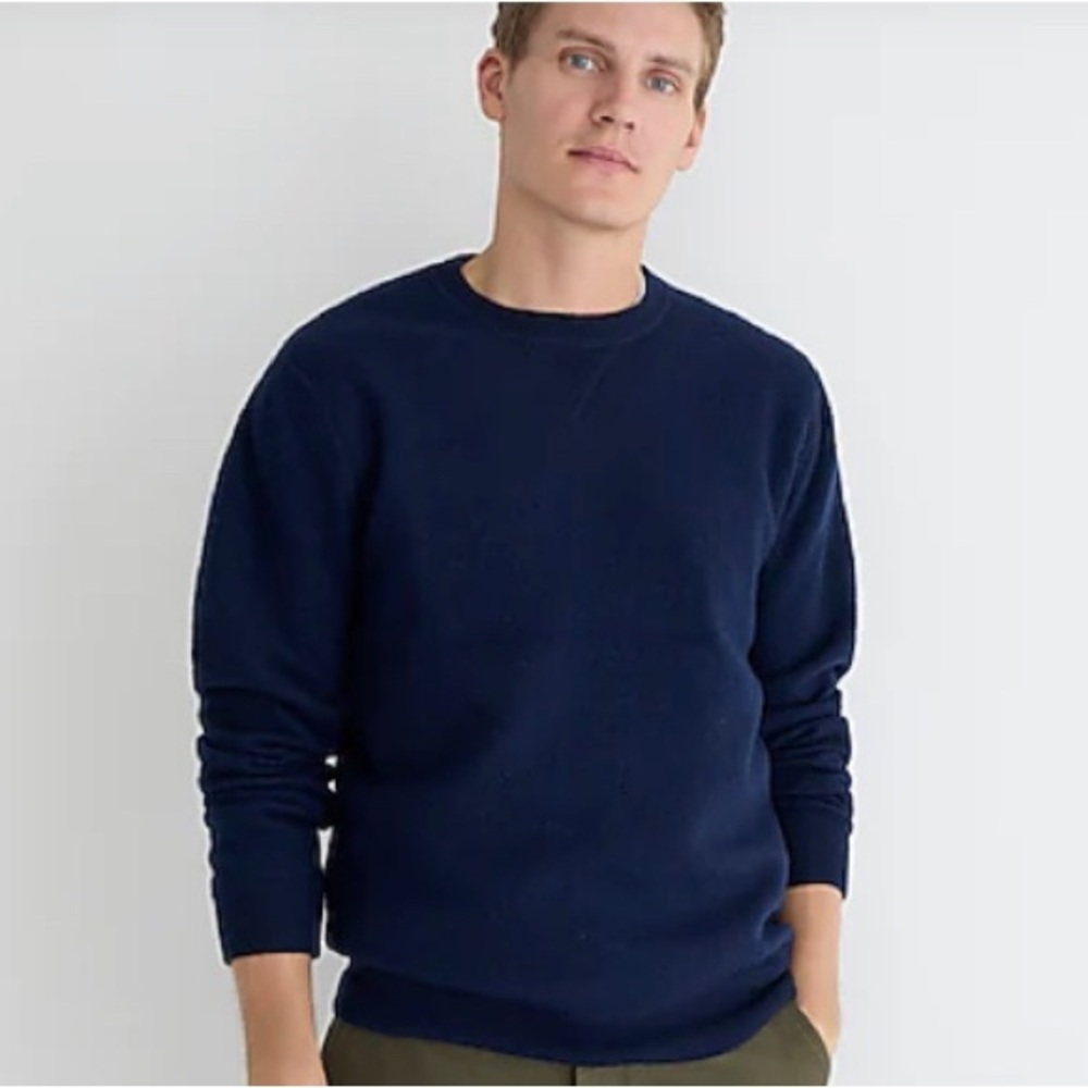 Wallace & Barnes Jcrew boiled merino wool crewneck sweatshirt